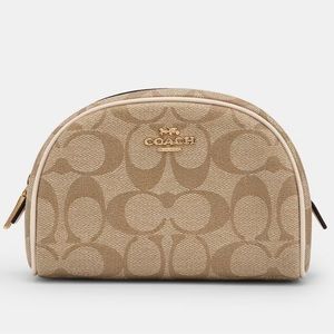 Dome Cosmetic Case In Signature Canvas
